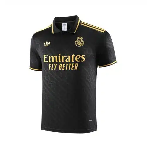Real Madrid Black Polo Jersey